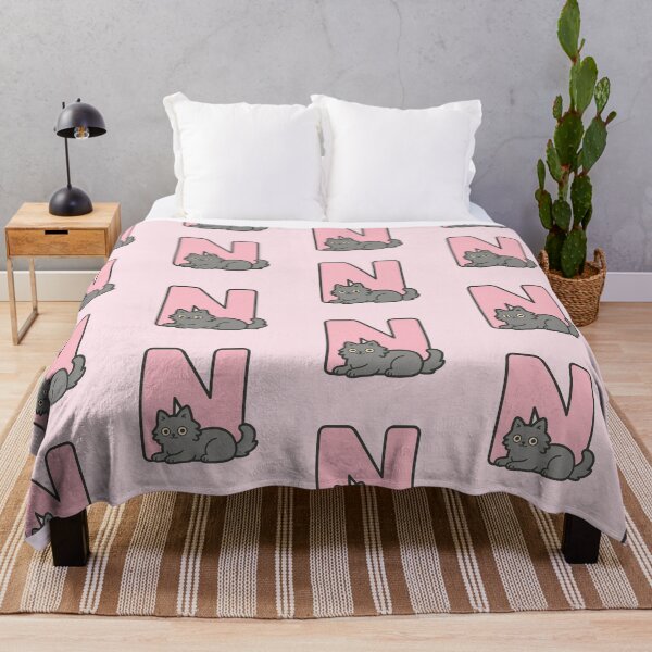 Item preview, Alphabet “N” – Cute Fluffy Cat Initial Sticker designed and sold by wwshd.