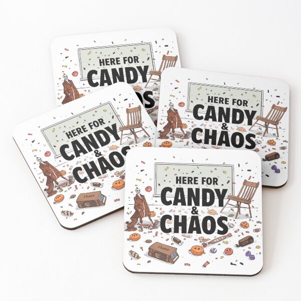 Item preview, Here for Candy and Chaos – Funny Spooky Classroom Design designed and sold by jelonkaa.