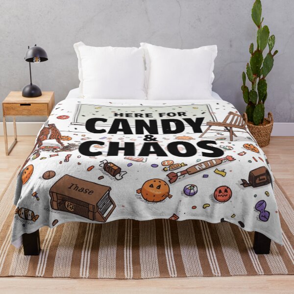 Item preview, Here for Candy and Chaos – Funny Spooky Classroom Design designed and sold by jelonkaa.