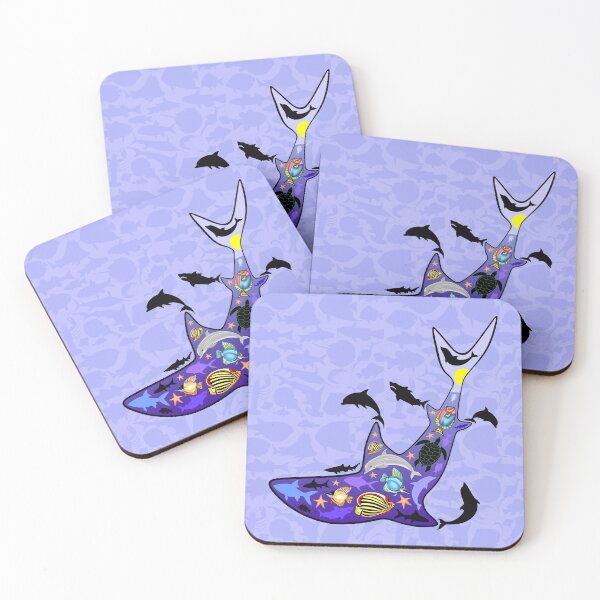Item preview, Shark MarineLife Scenery Patterned designed and sold by BluedarkArt.