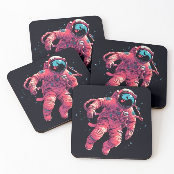 Item preview, Astronaut floating in air with black background designed and sold by anytka.