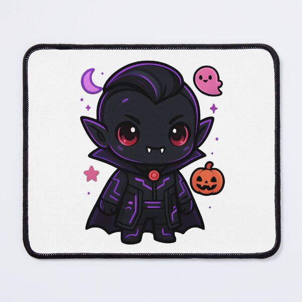 Item preview, Futuristic Black Chibi Vampire with Red Eyes designed and sold by OsasChild.