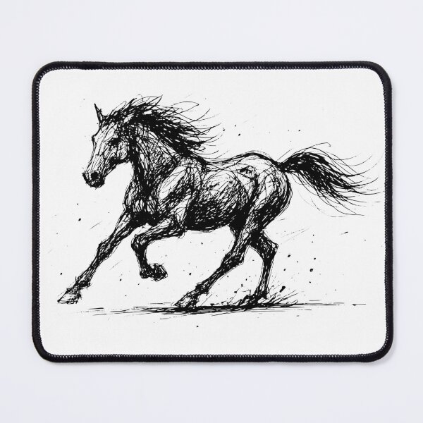 Item preview, Galloping Horse – Dynamic Sketch Drawing – Expressive Animal Illustration designed and sold by Pixel-Up.