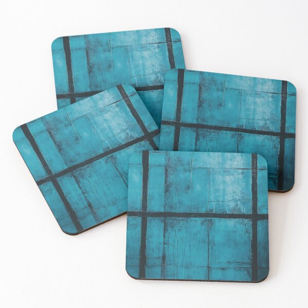 Item preview, Bold teal textured wall design designed and sold by anytka.