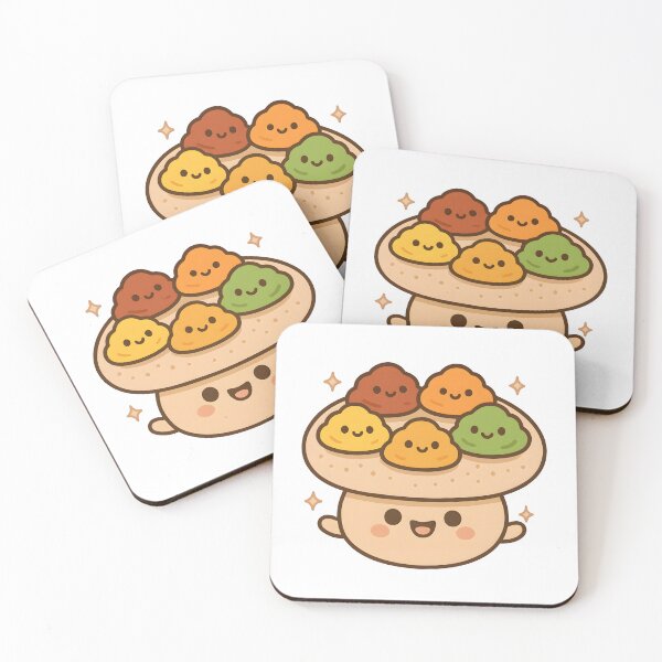 Item preview, Kawaii Injera with Ethiopian Stews | Cute African Food Art  designed and sold by OsasChild.