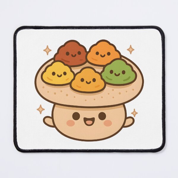 Item preview, Kawaii Injera with Ethiopian Stews | Cute African Food Art designed and sold by OsasChild.