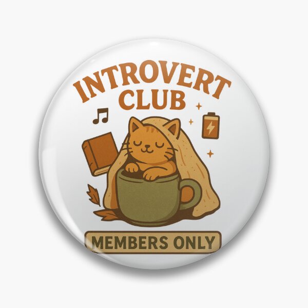 Item preview, Introvert Club – Retro Cozy Vibes designed and sold by RouniBoutique.