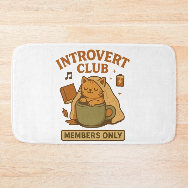 Item preview, Introvert Club – Retro Cozy Vibes designed and sold by RouniBoutique.