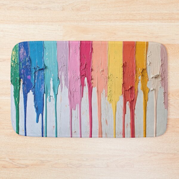 Item preview, Colorful paint drips on a canvas designed and sold by anytka.