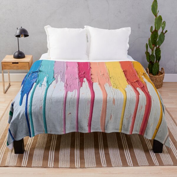 Item preview, Colorful paint drips on a canvas designed and sold by anytka.