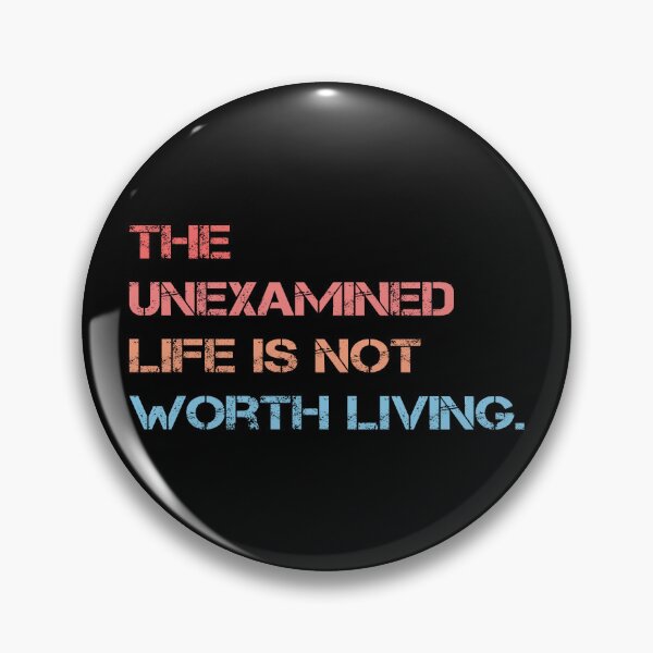 Item preview, The Unexamined Life Quote designed and sold by Apex Designs.
