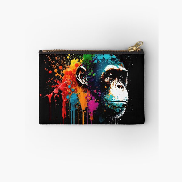 Item preview, Graffiti with a monkey on dark background with a splash, color art designed and sold by anytka.