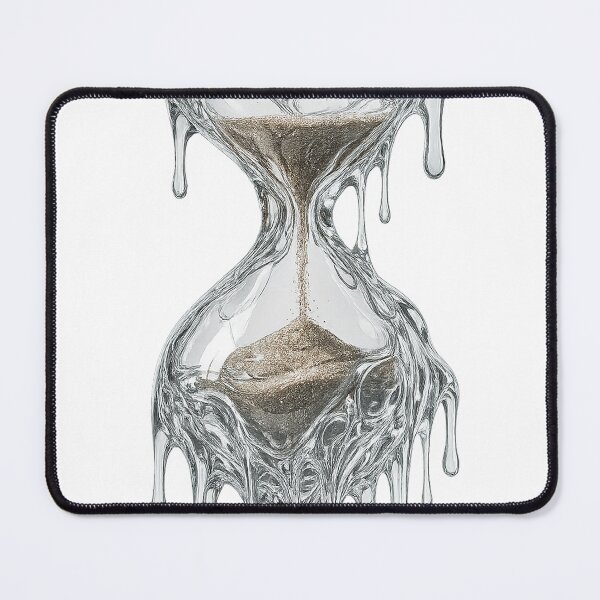 Item preview, Melting Hourglass Surreal Time Concept designed and sold by weirdfishes123.