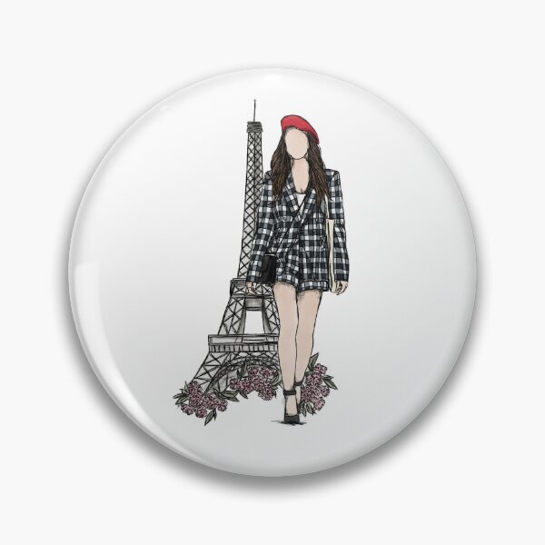 Item preview, Emily in Paris – Lily Collins as Emily Cooper Fashion Icon designed and sold by MelissaJamesIll.
