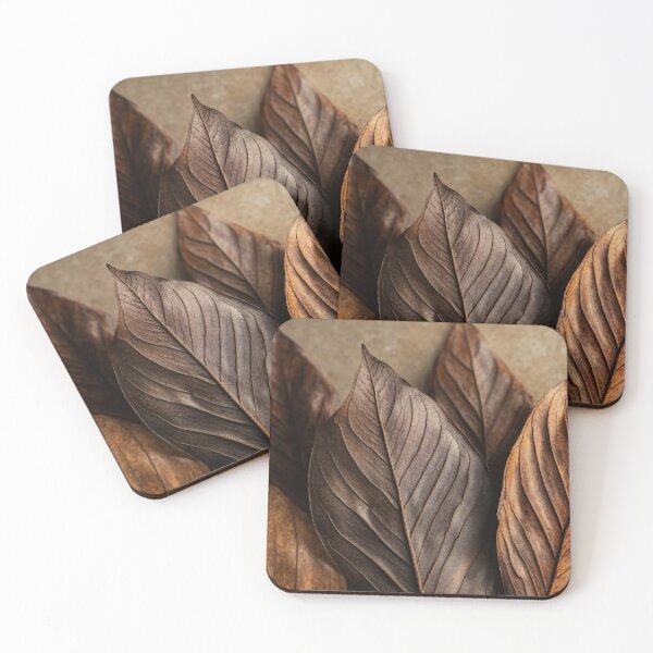 Item preview, Leaves on textured surface designed and sold by anytka.