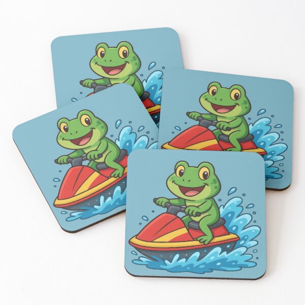 Item preview, Adventurous Frog's Fun Jet Ski Ride designed and sold by IraBum.