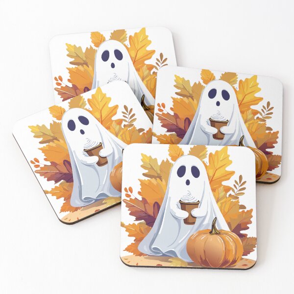 Item preview, Ghost of Disapproval with Pumpkin Spice Latte  designed and sold by Wanderly Ways.