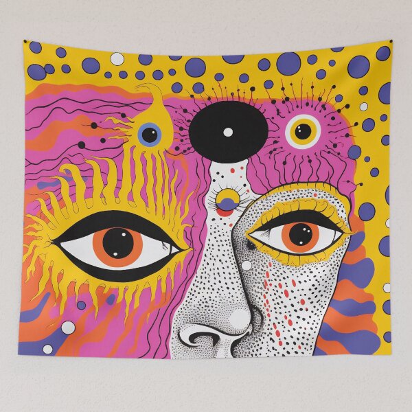 Item preview, Person with heterochromia: close-up designed and sold by anytka.