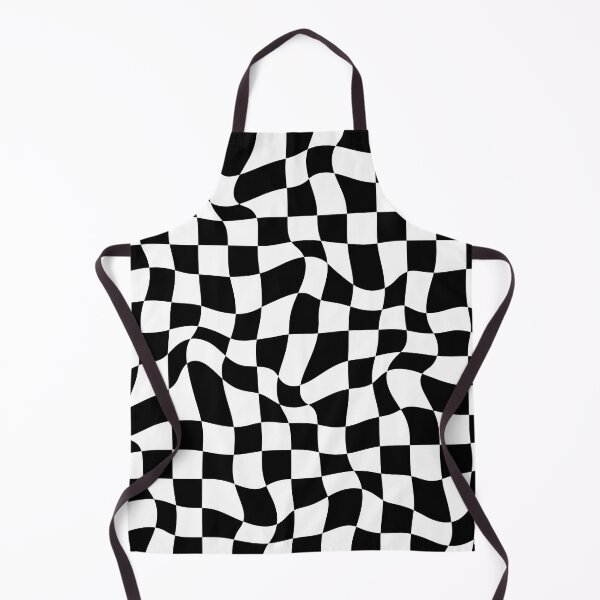 Item preview, Distorted Groovy Geometric Black and White Checkerboard Grid designed and sold by OneThreeSix.