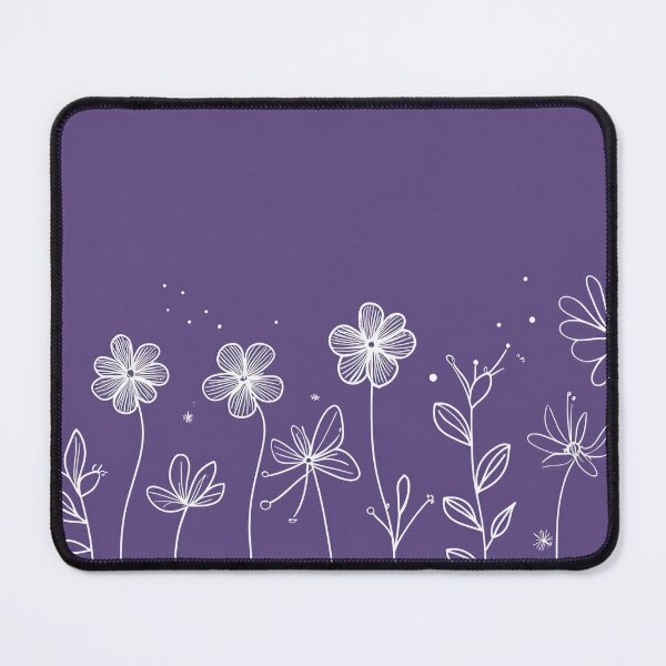 Item preview, Purple floral design with white designed and sold by anytka.