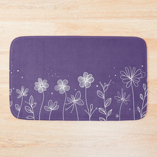 Item preview, Purple floral design with white designed and sold by anytka.