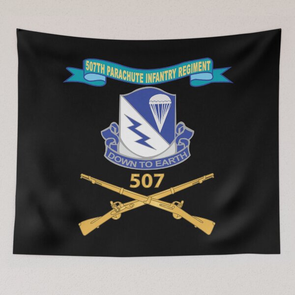 Item preview, Army - 507th Parachute Infantry Regiment - DUI w Br - Ribbon w Regimental Number X 300 designed and sold by Military Insignia Products.