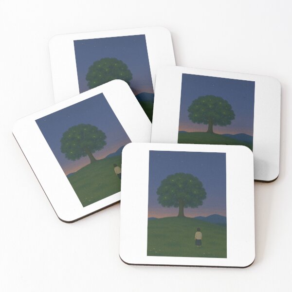 Item preview, Illustration tree at sunset on a hill  designed and sold by sammer-studio.