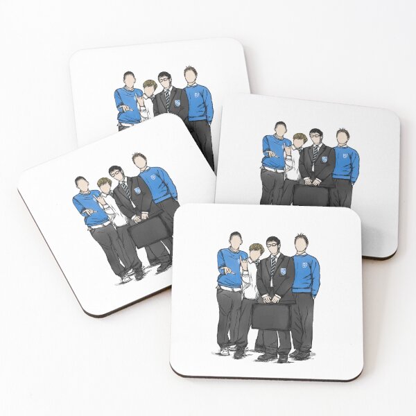Item preview, The Inbetweeners – Will, Simon, Jay & Neil British Teen Comedy Classic designed and sold by MelissaJamesIll.
