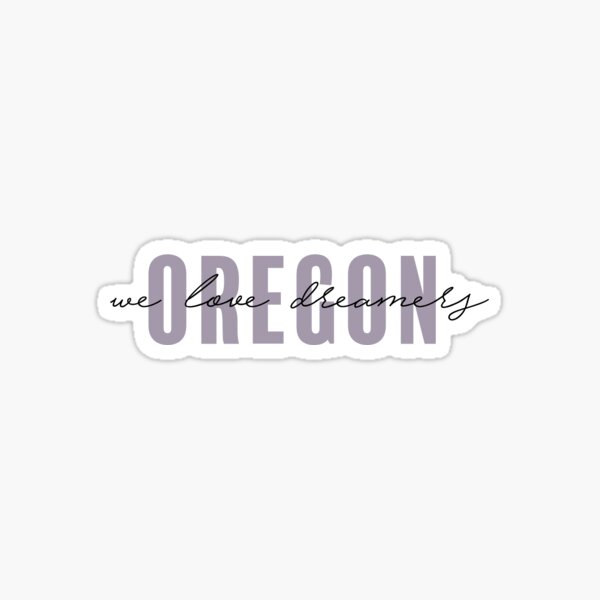 "oregon state slogan" Sticker by mckennaarthur Redbubble