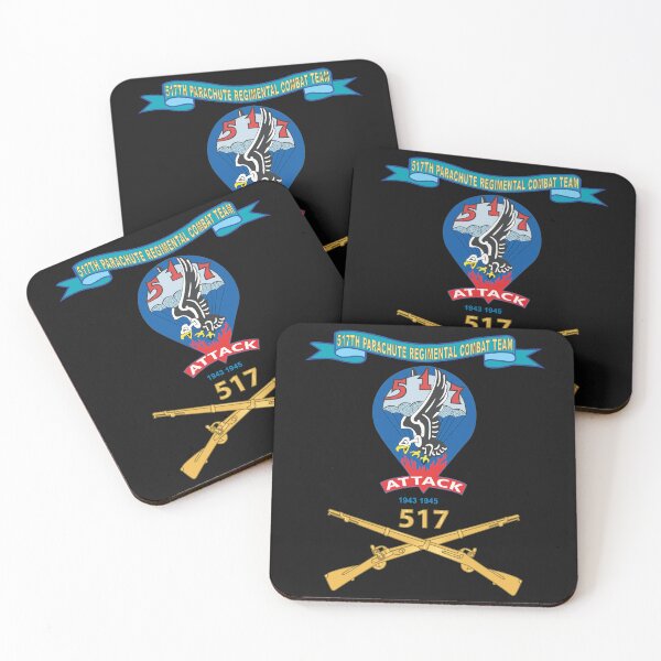 Item preview, Army - 517th Parachute Regimental Combat Team - PP  w Number Br - Ribbon X 300 designed and sold by Military Insignia Products.