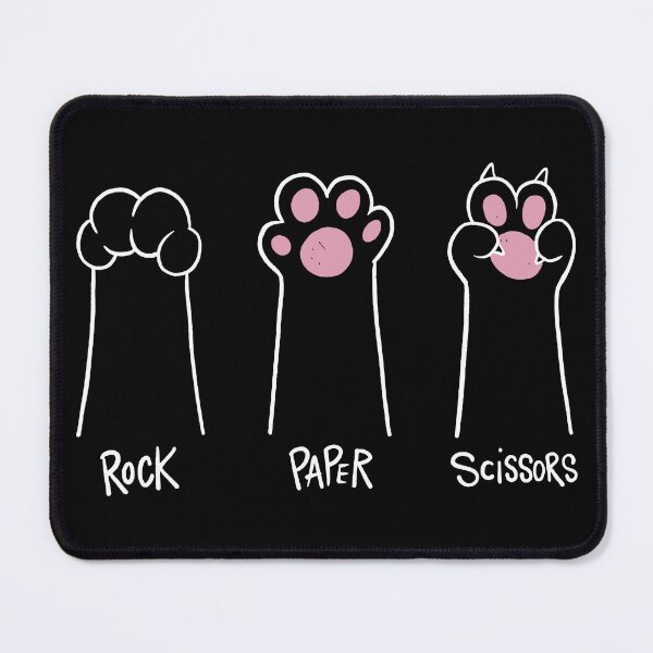 Item preview, Rock Paper Scissors Hand Game Cute Paw Funny Cat designed and sold by DrawHandArt.