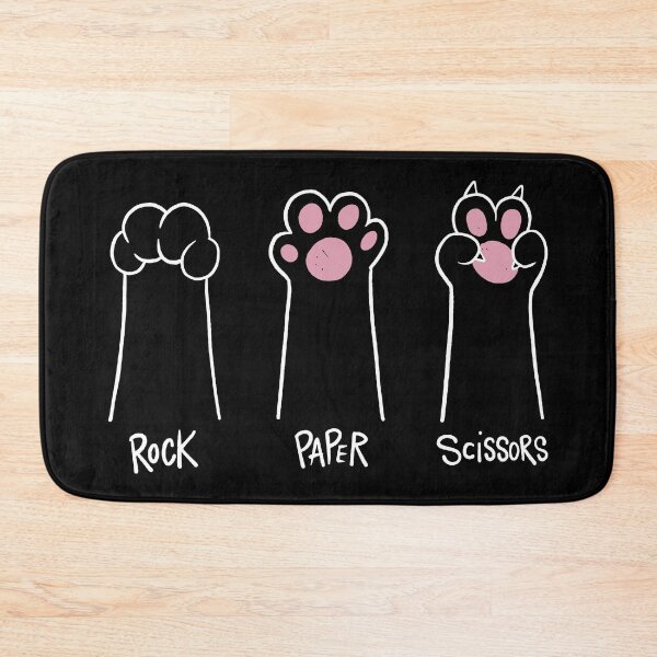 Item preview, Rock Paper Scissors Hand Game Cute Paw Funny Cat  designed and sold by DrawHandArt.