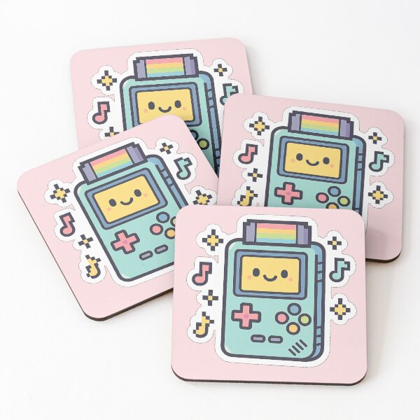 Item preview, Kawaii Retro Game Console – Cute Handheld Gaming Sticker designed and sold by KrintoryTees.