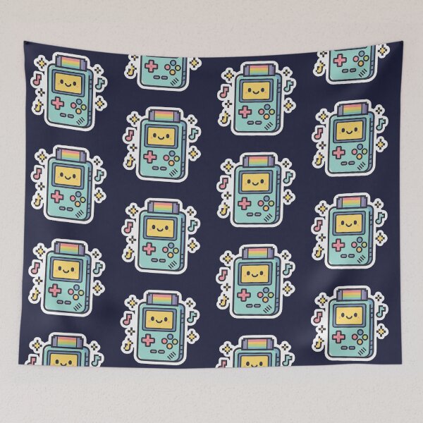Item preview, Kawaii Retro Game Console – Cute Handheld Gaming Sticker designed and sold by KrintoryTees.