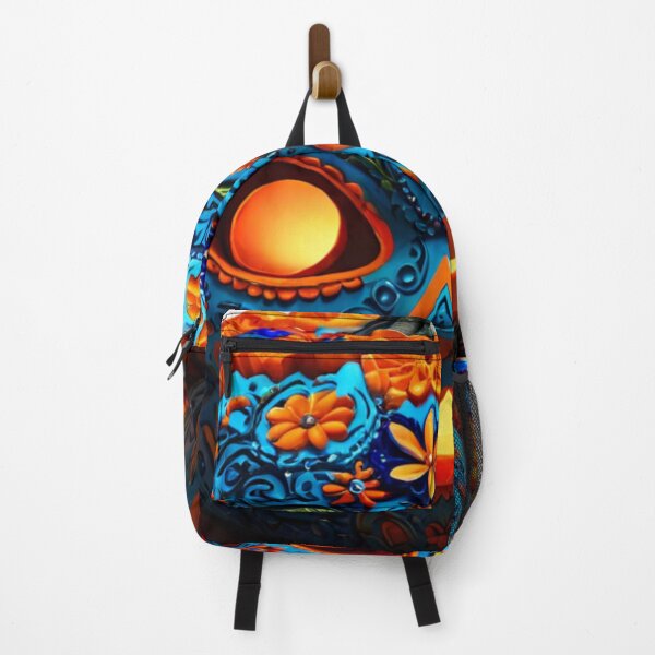 Item preview, Huichol Pumpkin with Marigolds and Candles - Calabaza Huichol con Cempasúchil y Velas designed and sold by SpectrumEssence.
