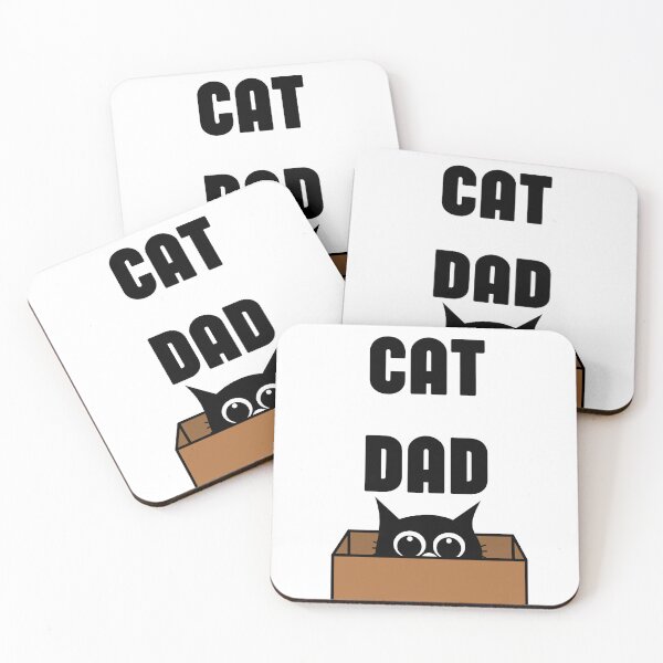 Item preview, Funny Cat Dad in Box Art designed and sold by DoraPL.