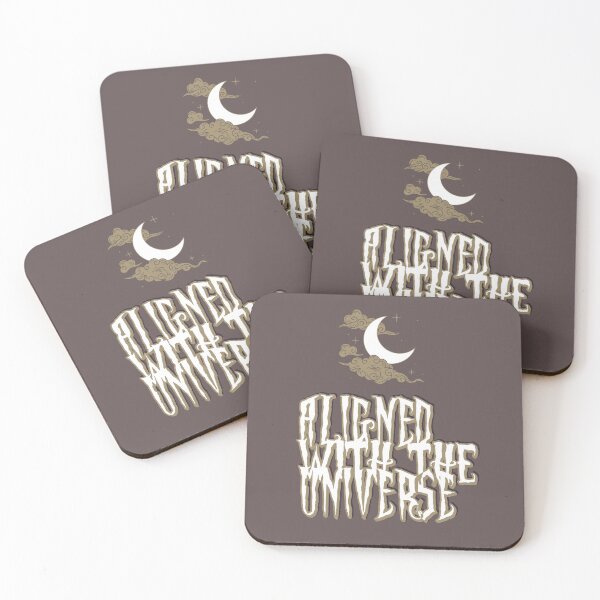 Item preview, Aligned With The Universe - Spiritual Manifestation Quote | Boho Minimalist Typography Design designed and sold by MindsetStudio.