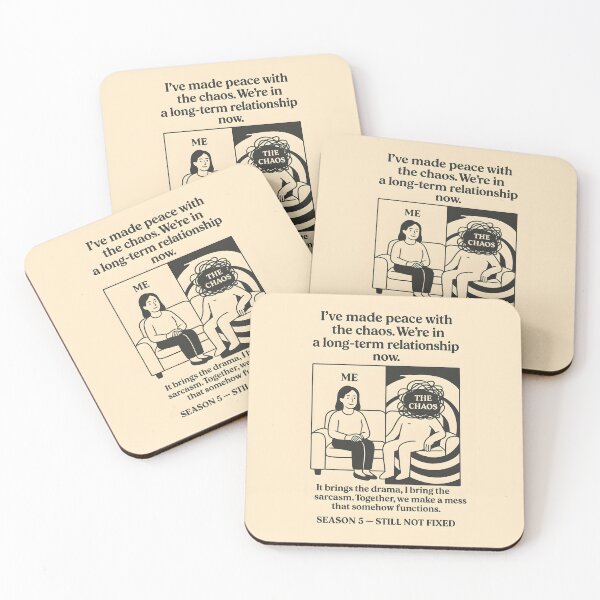 Item preview, Made Peace with the Chaos Long-Term Relationship Sitcom Meme designed and sold by VoidBloom Studio.