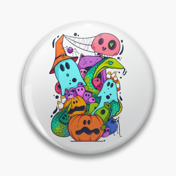 Item preview, Cute Creepy Halloween Ghouls designed and sold by kaay-cat.
