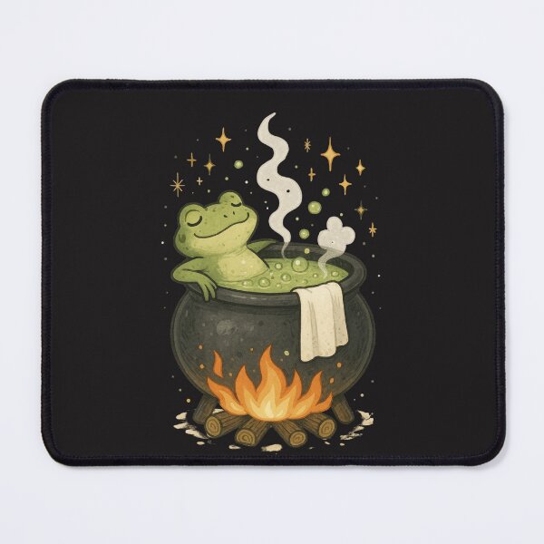 Item preview, Frog inside a black cauldron designed and sold by LeaStonee.