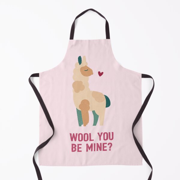 Item preview, Wool You Be Mine – Cute Llama Pun Design designed and sold by Lucy Cooper.