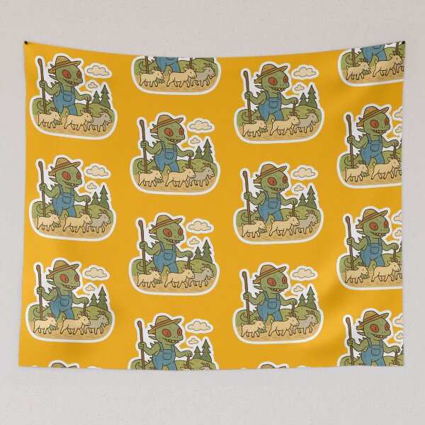Item preview, Chupacabra Working as a Goat Herder designed and sold by JustB Stylin'.