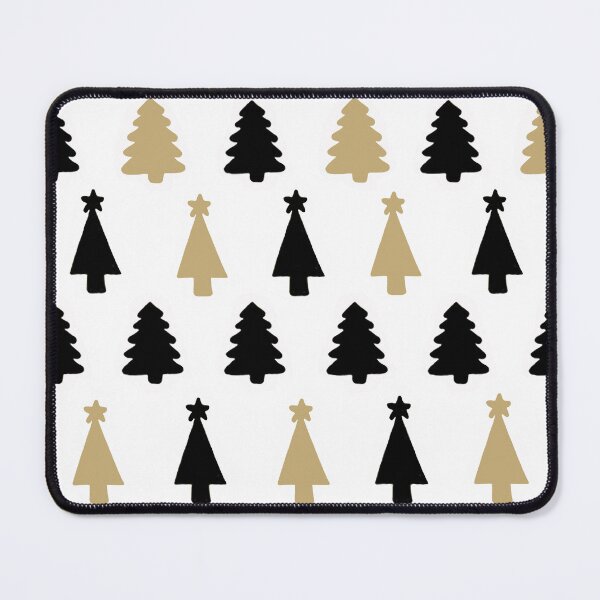 Item preview, Scandinavian Christmas Trees - Black Gold designed and sold by Ruta Tausend.