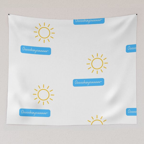 Item preview, Ooooohayouuuu~ - Kawaii Anime Quote designed and sold by Kouichi1990.