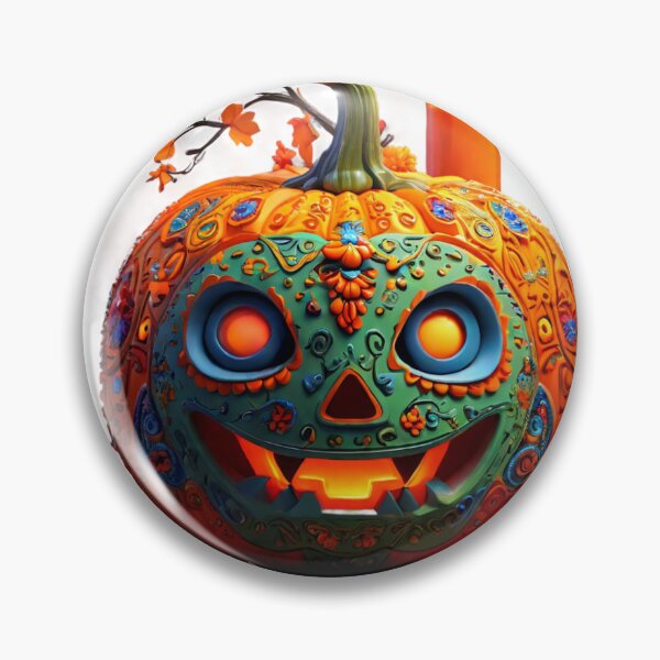 Item preview, Huichol Pumpkin with Marigolds and Candles designed and sold by SpectrumEssence.