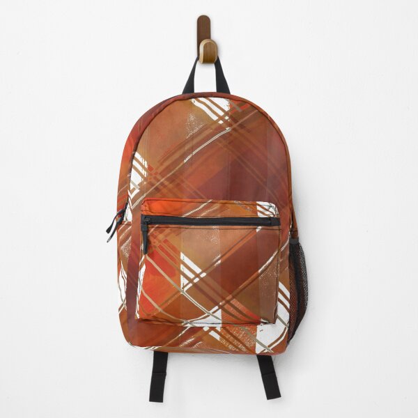 Item preview, Grunge Tartan Plaid Pattern Red and Orange Distressed Abstract Checkered Design designed and sold by Groovy Looks.