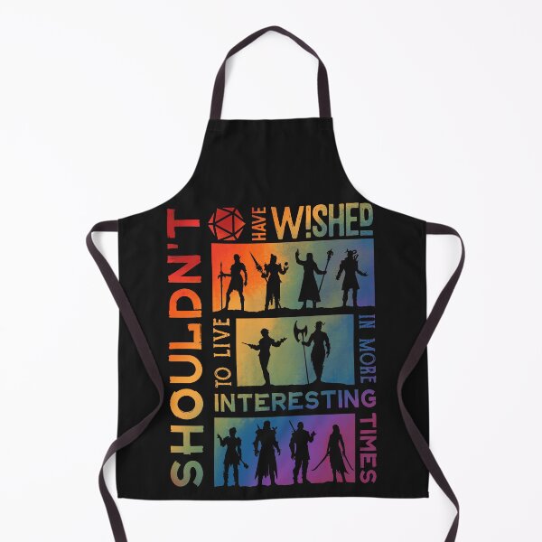 Item preview, Interesting times in Baldurs | DnD | Dungeons & Dragons (rainbow) designed and sold by keyvei.