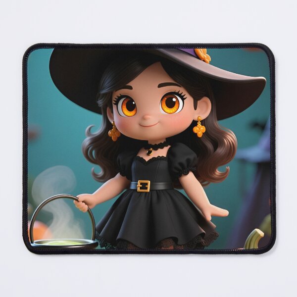 Item preview, Adorable Halloween Witch with Cauldron designed and sold by Alexander Butler.