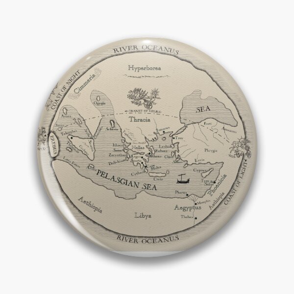 Item preview, THE WORLD OF HOMER after many C18th maps. By L Jenkinson Brown designed and sold by GreekMythComix.