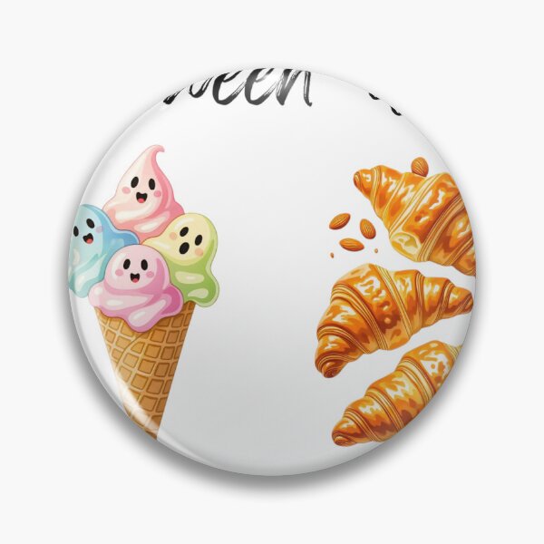 Item preview, Colorful Halloween treats featuring spooky tacos, ghost ice cream, flaky croissants, and festive sushi designed and sold by SpaceartLilu.